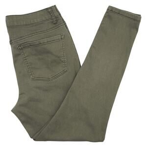 SO Jeans Womens 7 Green Skinny Jeggings High Rise Stretch Denim